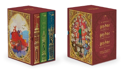 Book cover for Harry Potter Books 1-3 Boxed Set (Minalima Editions)