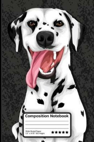 Cover of Happy Dalmatian Dog Composition Notebook