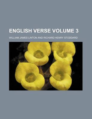 Book cover for English Verse Volume 3