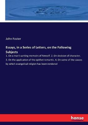 Book cover for Essays, in a Series of Letters, on the Following Subjects