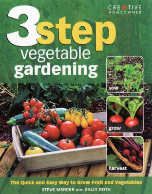 Book cover for 3-step Vegetable Gardening