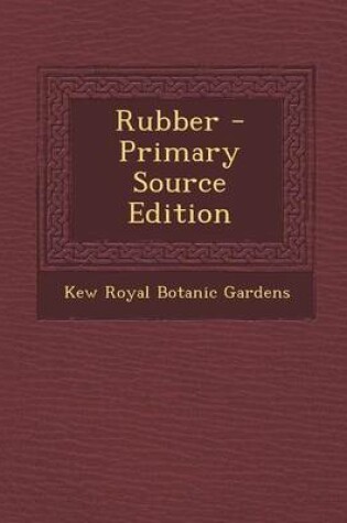 Cover of Rubber