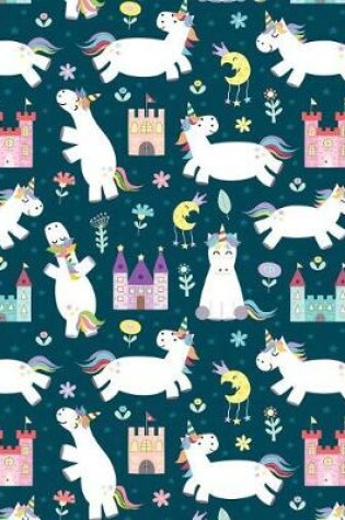 Cover of Journal Notebook Unicorns Playing 1