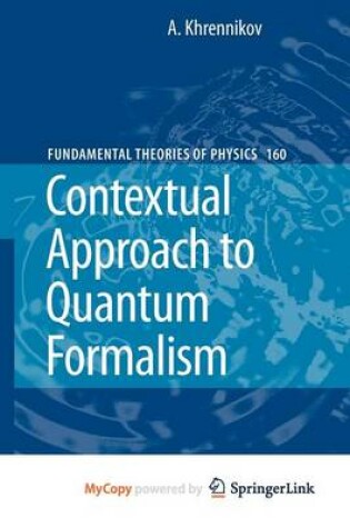 Cover of Contextual Approach to Quantum Formalism