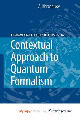 Book cover for Contextual Approach to Quantum Formalism