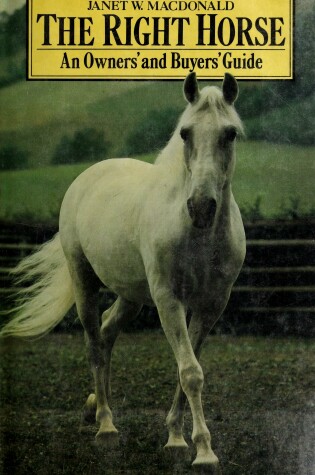 Cover of Right Horse/Ownrs Buyrs Gde
