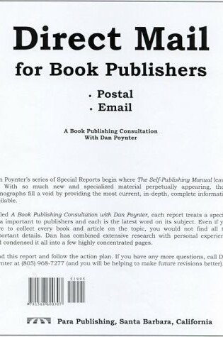 Cover of Direct Mail for Book Publishers