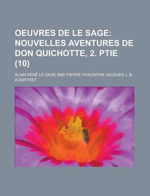 Book cover for Oeuvres de Le Sage (10)