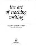 Book cover for The Art of Teaching Writing (Cloth)