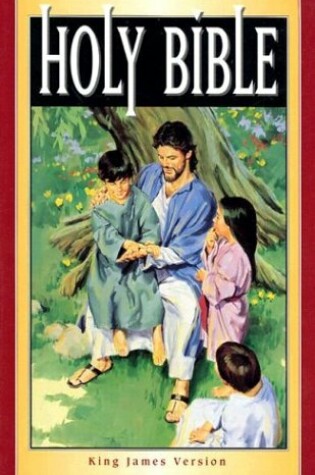 Cover of Bible Kjv Child Burgundy O-Wrap
