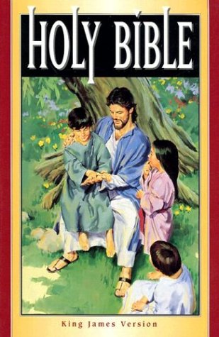 Book cover for Bible Kjv Child Burgundy O-Wrap