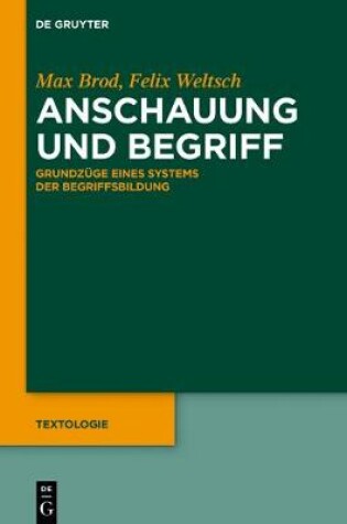 Cover of Anschauung Und Begriff