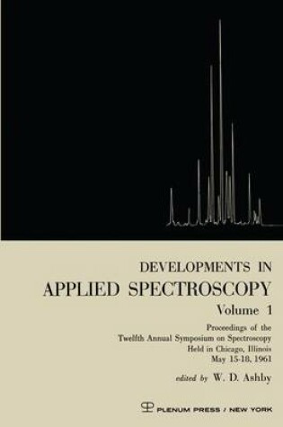 Cover of Developments in Applied Spectroscopy Volume 1