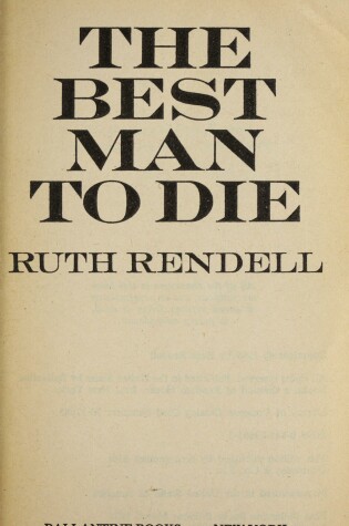 Cover of Best Man to Die