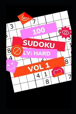 Book cover for 100 Sudoku Lv HARD Vol. 1