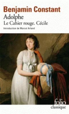 Book cover for Adolphe. Le cahier rouge. Cecile