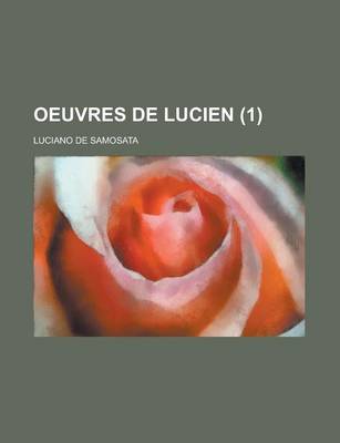 Book cover for Oeuvres de Lucien (1)