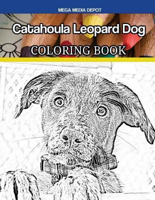 Book cover for Catahoula Leopard Dog Coloring Book