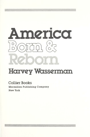 Cover of America Born & Reborn