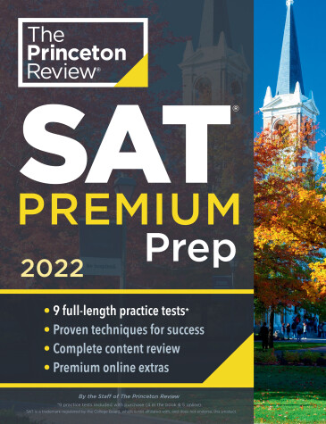 Book cover for Princeton Review SAT Premium Prep, 2022