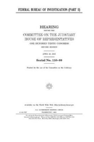 Cover of Federal Bureau of Investigation. Part II