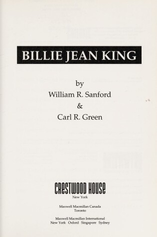 Cover of Billie Jean King