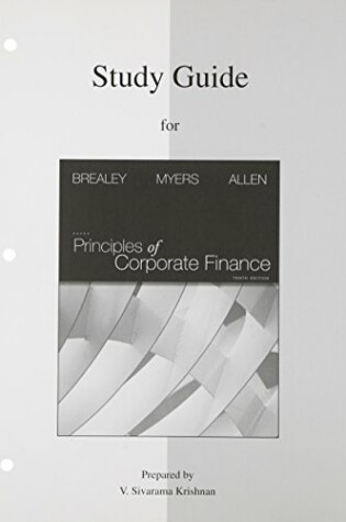 Cover of Study Guide to Accompany Principles of Corp. Finance