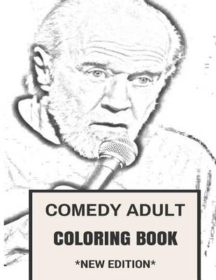 Book cover for Comedy Adult Coloring Book