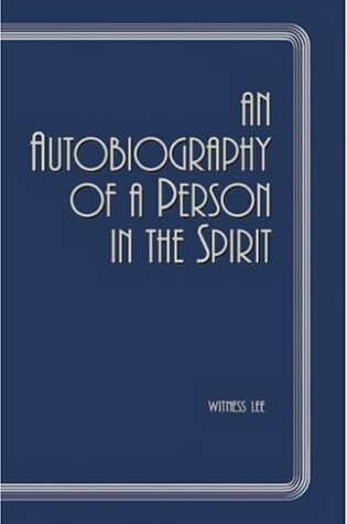 Cover of An Autobiography of a Person in Spirit