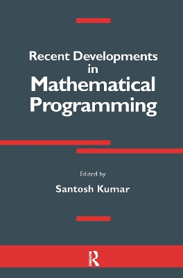 Book cover for Recent Developments in Mathematical Programming