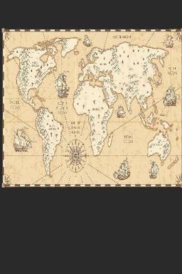 Book cover for Retro World Map Journal