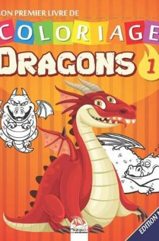 Cover of Mon premier livre de coloriage - Dragons 1 - nuit