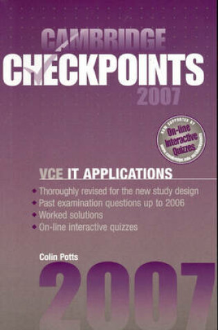 Cover of Cambridge Checkpoints VCE IT Applications 2007