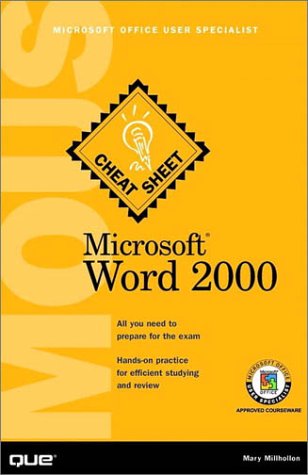 Book cover for Microsoft Word 2000