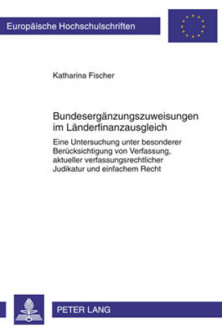 Cover of Bundesergaenzungszuweisungen Im Laenderfinanzausgleich