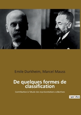 Book cover for De quelques formes de classification