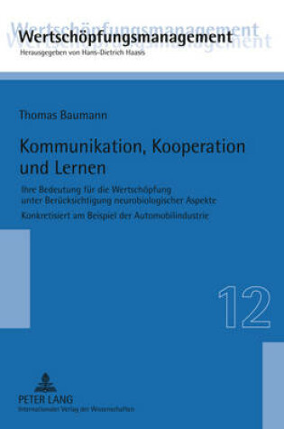 Cover of Kommunikation, Kooperation Und Lernen