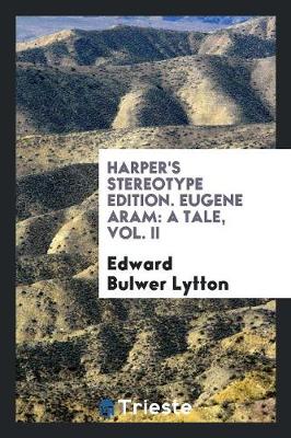 Book cover for Harper's Stereotype Edition. Eugene Aram