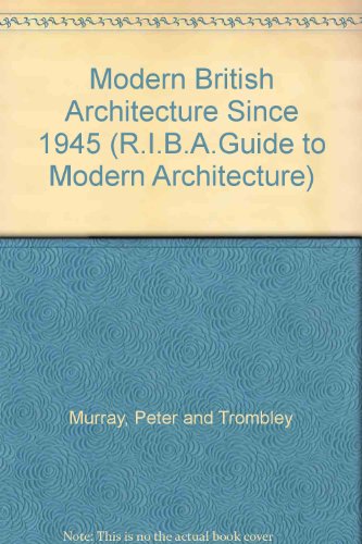 Cover of Modern British Architecture Since 1945