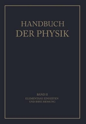 Cover of Elementare Einheiten Und Ihre Messung