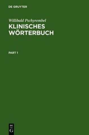 Cover of Klinisches Worterbuch