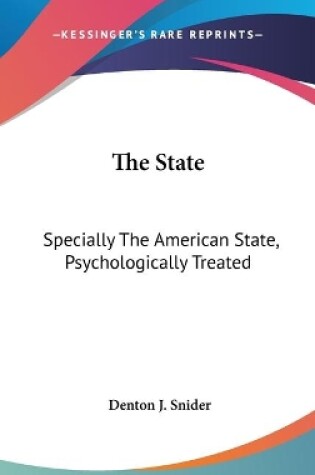 Cover of The State