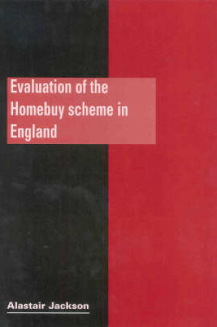 Cover of Evaluation of the Homebuy Scheme in England