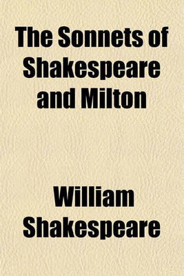 Book cover for The Sonnets of Shakespeare and Milton