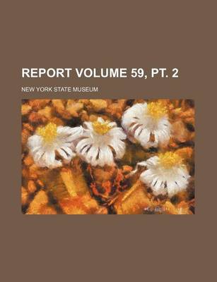 Book cover for Report Volume 59, PT. 2