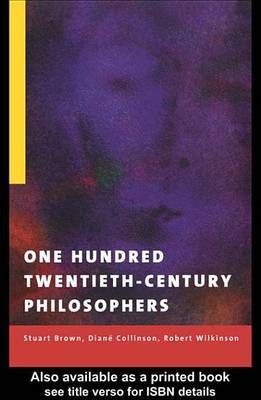 Cover of One Hundred Twentieth-Century Philosophers