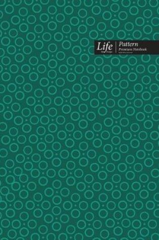 Cover of Ringed Dots Pattern Composition Notebook, Dotted Lines, Wide Ruled Medium Size 6 x 9 Inch (A5), 144 Sheets Olive Cover