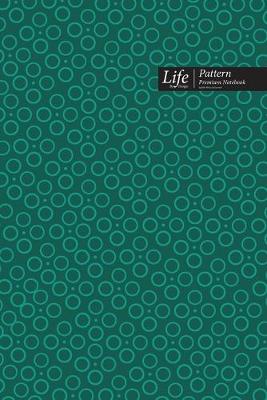 Book cover for Ringed Dots Pattern Composition Notebook, Dotted Lines, Wide Ruled Medium Size 6 x 9 Inch (A5), 144 Sheets Olive Cover