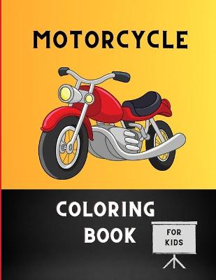 Book cover for Motorcycle coloring book for kids