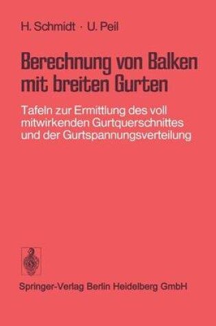 Cover of Berechnung Von Balken Mit Breiten Gurten